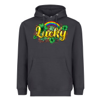 Smoke Lucky St. Patrick's Day Heavyweight Hoodie - HowdyJamesFarm