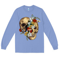 Colony Blue nature skull Long Sleeve Tee - RanaPortraitStore