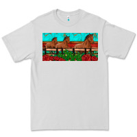 Horses Roses Ann Cactuses License Plate Premium Tee | Teevron