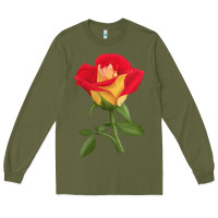 Army Green Ketchup And Mustard Rose Long Sleeve Tee - LillyAllenDesigns