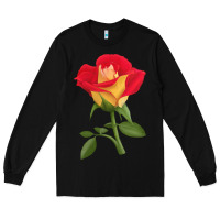 Black Ketchup And Mustard Rose Long Sleeve Tee - LillyAllenDesigns