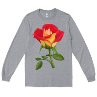 Heather Grey Ketchup And Mustard Rose Long Sleeve Tee - LillyAllenDesigns