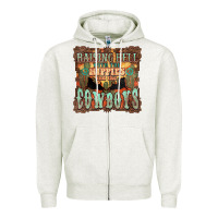 Oatmeal Heather Raising hell with the hippies and the cowboys Zipper Hoodie - HowdyJamesFarm