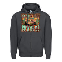 Smoke Raising hell with the hippies and the cowboys Zipper Hoodie - HowdyJamesFarm