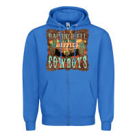 True Royal Raising hell with the hippies and the cowboys Zipper Hoodie - HowdyJamesFarm