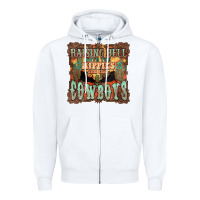 White Raising hell with the hippies and the cowboys Zipper Hoodie - HowdyJamesFarm