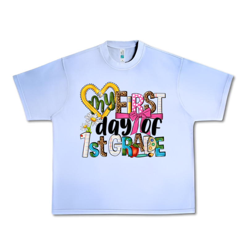 My First Day Of 1st Grade Urban Heavy Tee by NancyCooperArtShop | Teevron