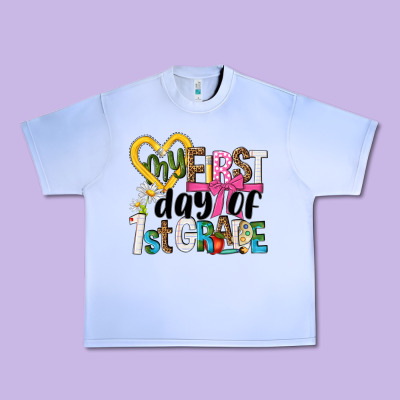 My First Day Of 1st Grade Urban Heavy Tee Designed By Nancycooperartshop