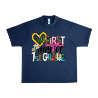 Navy my first day of 1st grade Urban Heavy Tee - NancyCooperArtShop