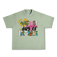 Oil Green my first day of 1st grade Urban Heavy Tee - NancyCooperArtShop