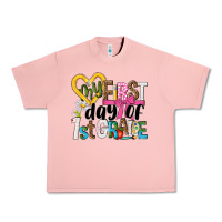 Salmon my first day of 1st grade Urban Heavy Tee - NancyCooperArtShop