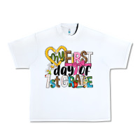 White my first day of 1st grade Urban Heavy Tee - NancyCooperArtShop