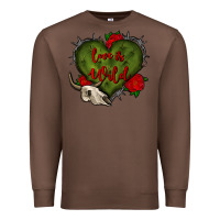 Chestnut love is wild with bullskull olivia Premium Sweatshirt - OliviaCreatesArt