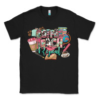 Black coffee teach repeat teacher Classic Tee - NancyCooperArtShop