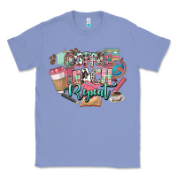 Colony Blue coffee teach repeat teacher Classic Tee - NancyCooperArtShop