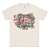 Natural coffee teach repeat teacher Classic Tee - NancyCooperArtShop