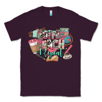 Plum coffee teach repeat teacher Classic Tee - NancyCooperArtShop