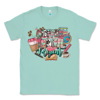 Seafoam coffee teach repeat teacher Classic Tee - NancyCooperArtShop