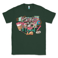 Sports Green coffee teach repeat teacher Classic Tee - NancyCooperArtShop