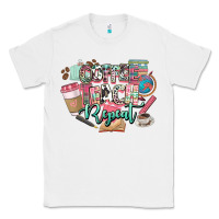 White coffee teach repeat teacher Classic Tee - NancyCooperArtShop