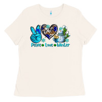 Bone peace love winter ado Ladies Tee - AdoDesignShop