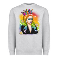 Heather Grey drag queen Heavyweight Sweatshirt - Artiststas