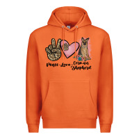 Carrot peace love german shepherd Premium Hoodie - JahusDesignShop