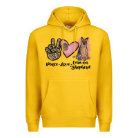 Lemon peace love german shepherd Premium Hoodie - JahusDesignShop