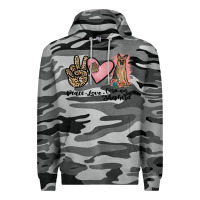 Slate Camo peace love german shepherd Premium Hoodie - JahusDesignShop