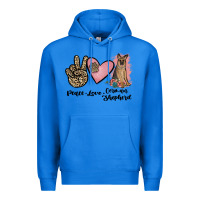 True Royal peace love german shepherd Premium Hoodie - JahusDesignShop