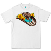 White cowboy hat Premium Tee - AdoDesignShop
