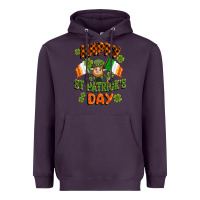 Plum happy st patricks day Heavyweight Hoodie - CowGirlArtShop