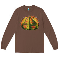 Chestnut Gymnocalycium Variegated Cactus Long Sleeve Tee - LillyAllenDesigns