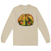 Mushroom Gymnocalycium Variegated Cactus Long Sleeve Tee - LillyAllenDesigns