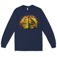 Navy Gymnocalycium Variegated Cactus Long Sleeve Tee - LillyAllenDesigns