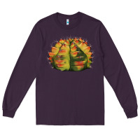 Plum Gymnocalycium Variegated Cactus Long Sleeve Tee - LillyAllenDesigns