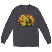 Smoke Gymnocalycium Variegated Cactus Long Sleeve Tee - LillyAllenDesigns