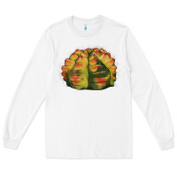 White Gymnocalycium Variegated Cactus Long Sleeve Tee - LillyAllenDesigns
