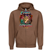Chestnut Cosmic Cowgirl Zipper Hoodie - HowdyJamesFarm