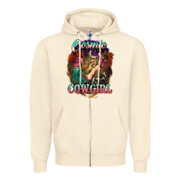 Sandshell Cosmic Cowgirl Zipper Hoodie - HowdyJamesFarm