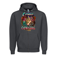 Smoke Cosmic Cowgirl Zipper Hoodie - HowdyJamesFarm