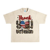 Sandshell thank you veteran Urban Heavy Tee - MaliasSmallBusiness