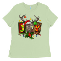 Matcha joy with reindeer ado Ladies Tee - AdoDesignShop