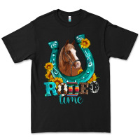 Black horseshoe rodeo time Premium Tee - Artiststas