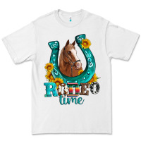White horseshoe rodeo time Premium Tee - Artiststas