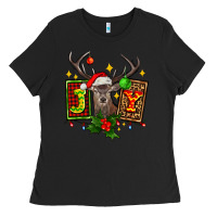 Black joy with reindeer ado Ladies Tee - AdoDesignShop