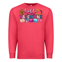 Cardinal hello valentine Premium Sweatshirt - OliviaCreatesArt