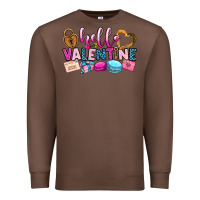 Chestnut hello valentine Premium Sweatshirt - OliviaCreatesArt