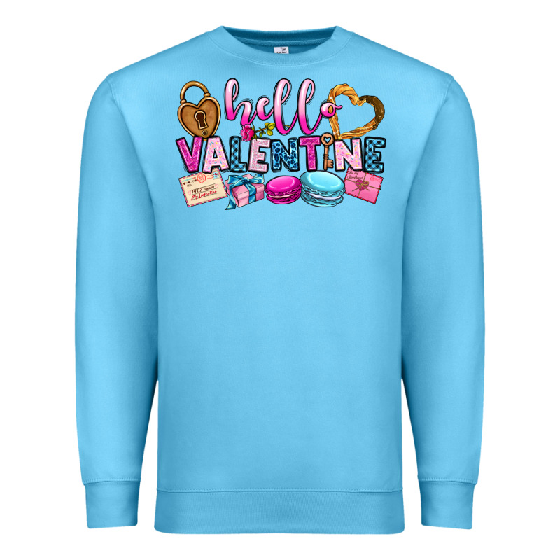Hello Valentine Premium Sweatshirt by OliviaCreatesArt | Teevron
