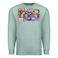 Seafoam hello valentine Premium Sweatshirt - OliviaCreatesArt